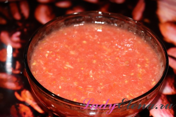 Фото рецепт сырой аджики из помидор