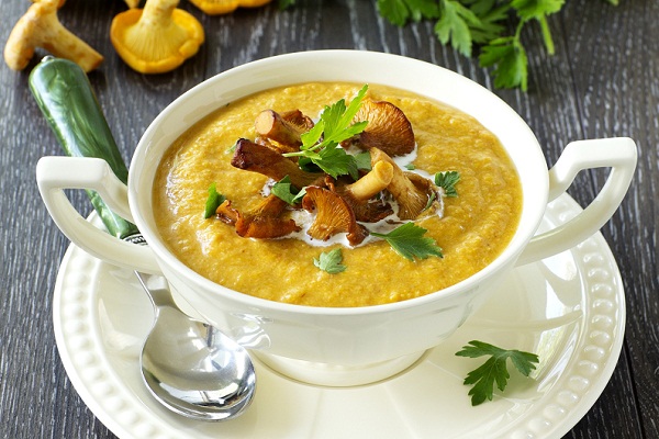 Как сварить крем-суп с опятами и сыром 