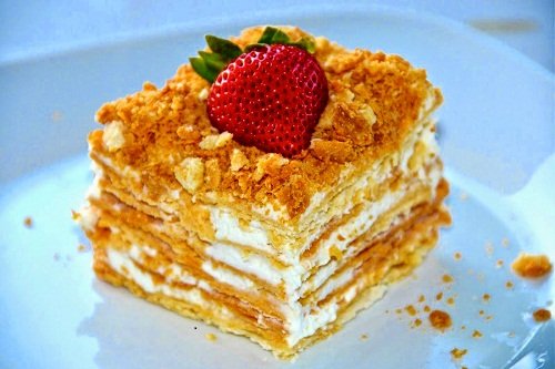Вкусный торт Наполеон