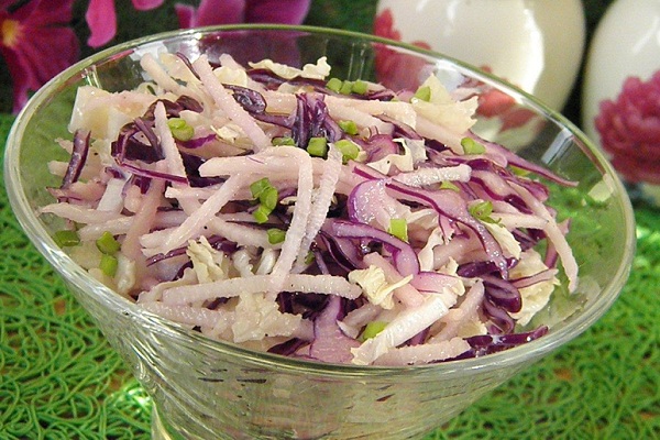Вкусный салат из редьки рецепты