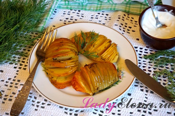 Картошка-гармошка с мясом в духовке — рецепт с фото пошагово + отзывы