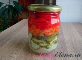 Фото рецепт салата из помидор и огурцов на зиму