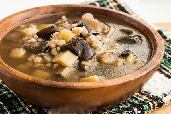 Как варить суп из маринованных опят 