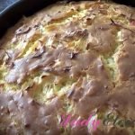 Заливной пирог с сырой капустой фото рецепт