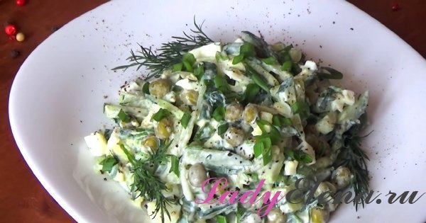Салат с яйцами и огурцами фото-рецепт