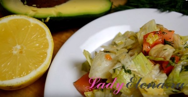 Салат с креветками и авокадо фото-рецепт