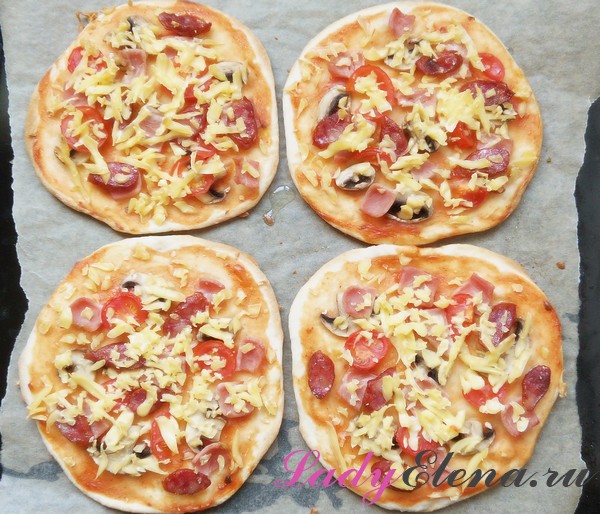 Мини-пицца пошаговый фото-рецепт