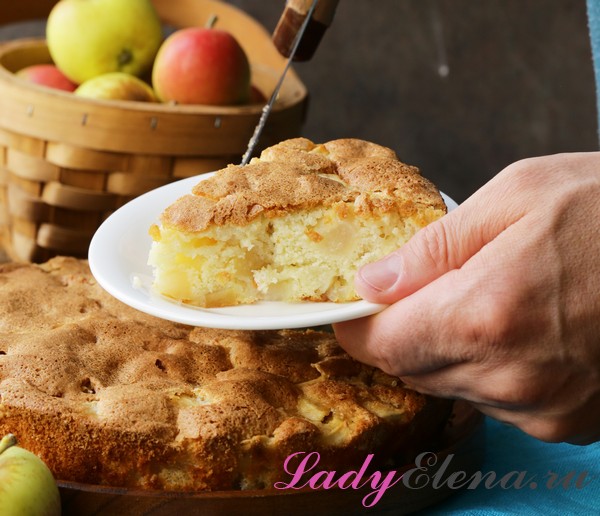 Пирог с яблоками фото-рецепт