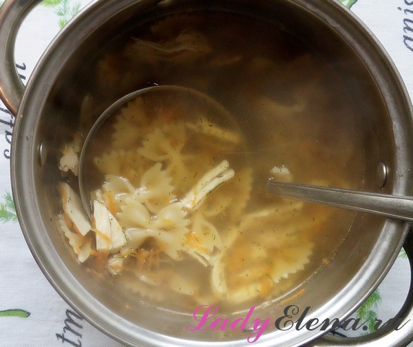 Суп с макаронами фото-рецепт