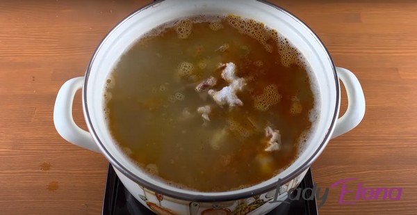 Суп с рисом и курицей