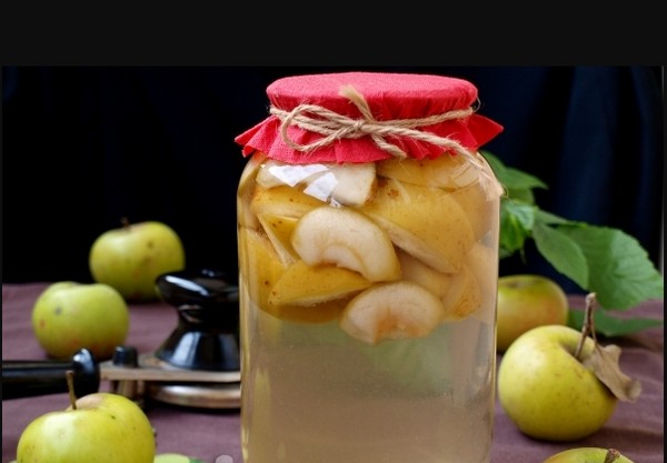 Компот из яблок с лимонной кислотой 