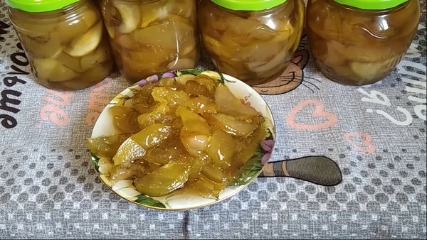Прозрачное варенье из яблок и груш