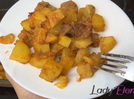 Картошка с мясом в духовке рецепт