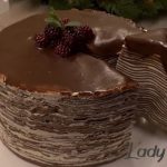 Блинный торт шоколадный
