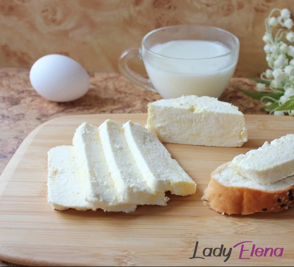 Домашний сыр из кефира и яиц