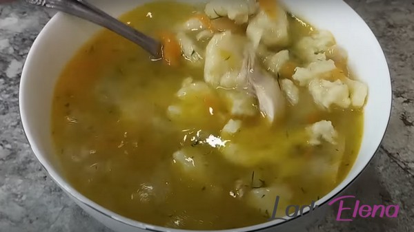 Суп с клецками фото-рецепт