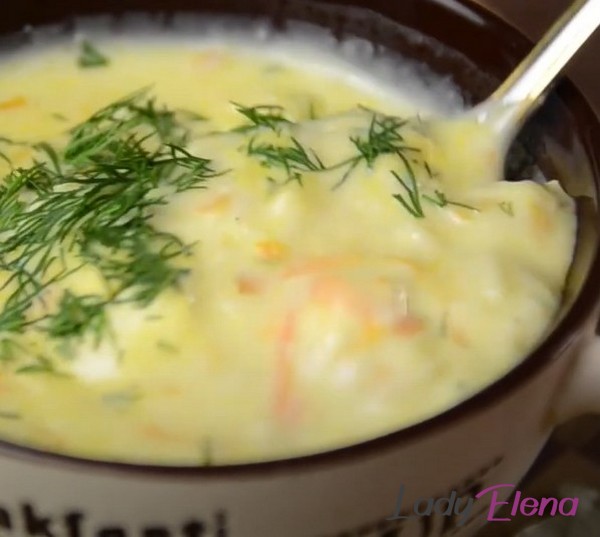 Сырный суп с картошкой