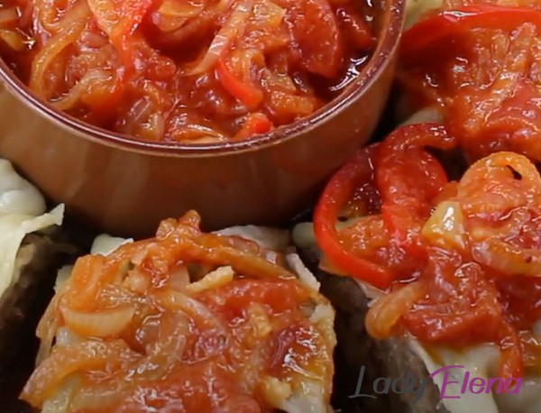 Ханум с томатным соусом фото-рецепт